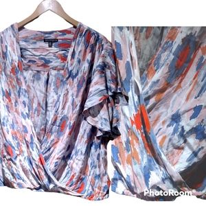 Eva Longoria Flutter Sleeve Blouse